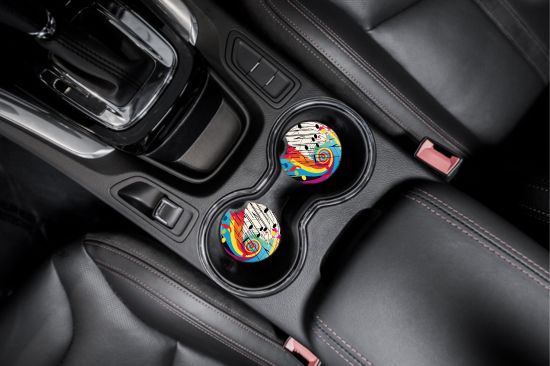 Colorful Notes Car Coasters