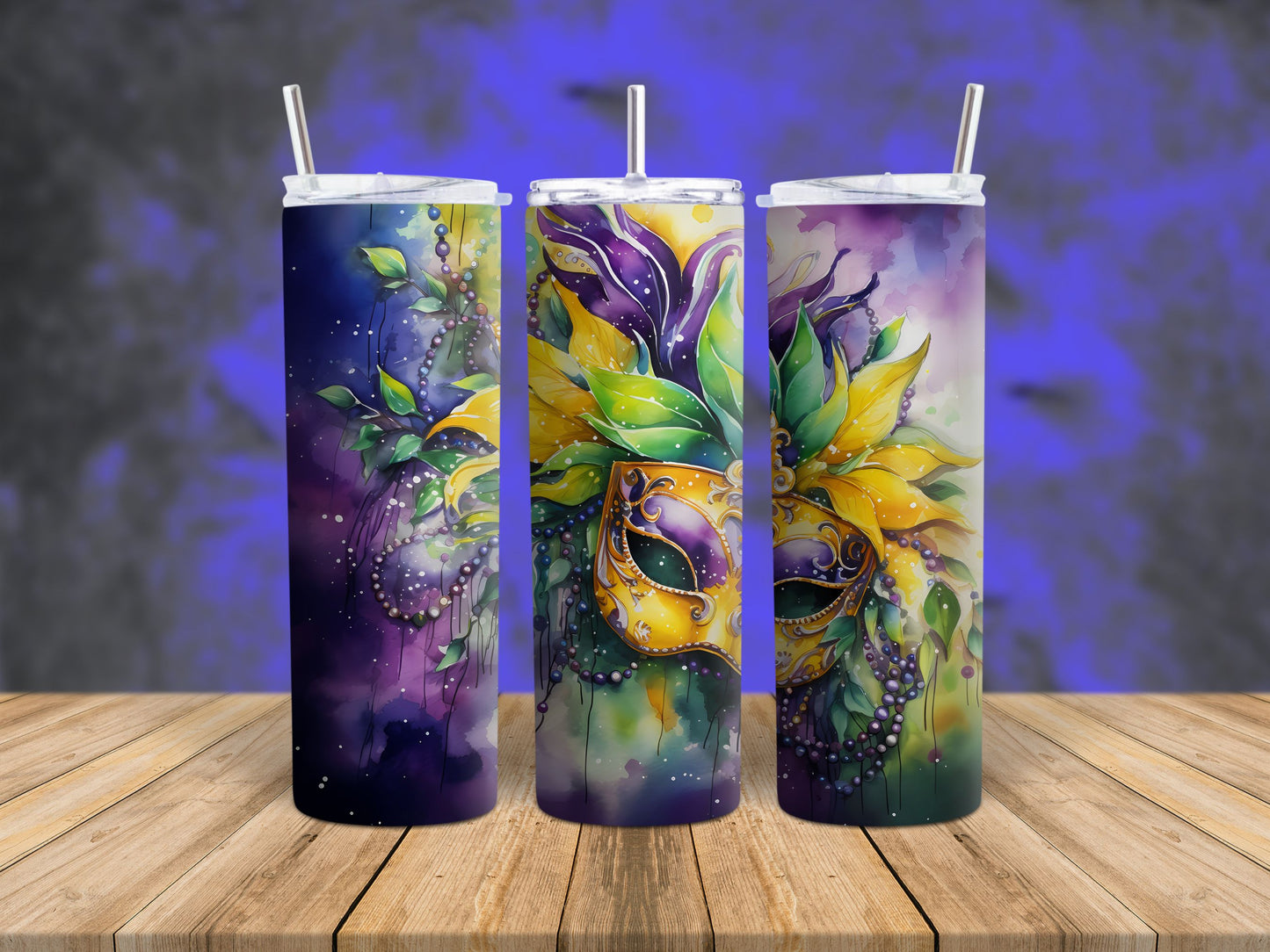 Mardi Gras Mask 7 Tumbler