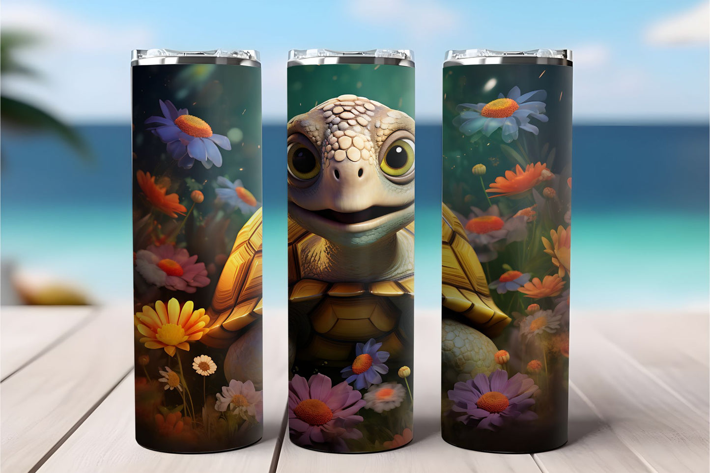 Turtle 3D 2 Tumbler