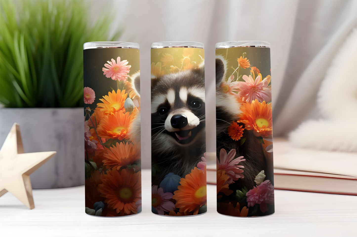Raccoon 3D 2 Tumbler