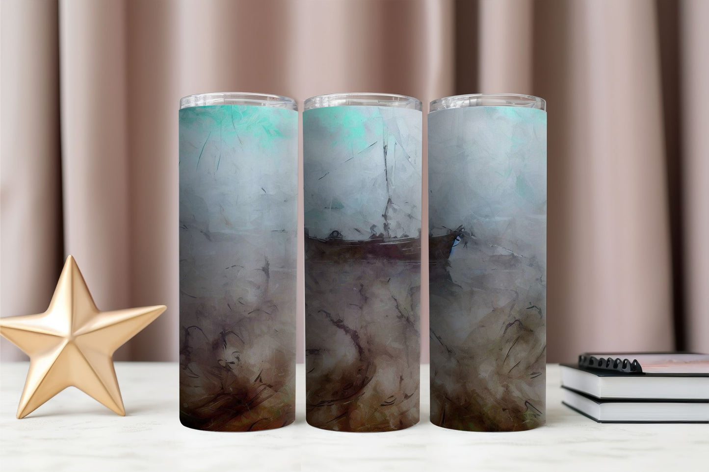 Ship in Fog 1 Tumbler