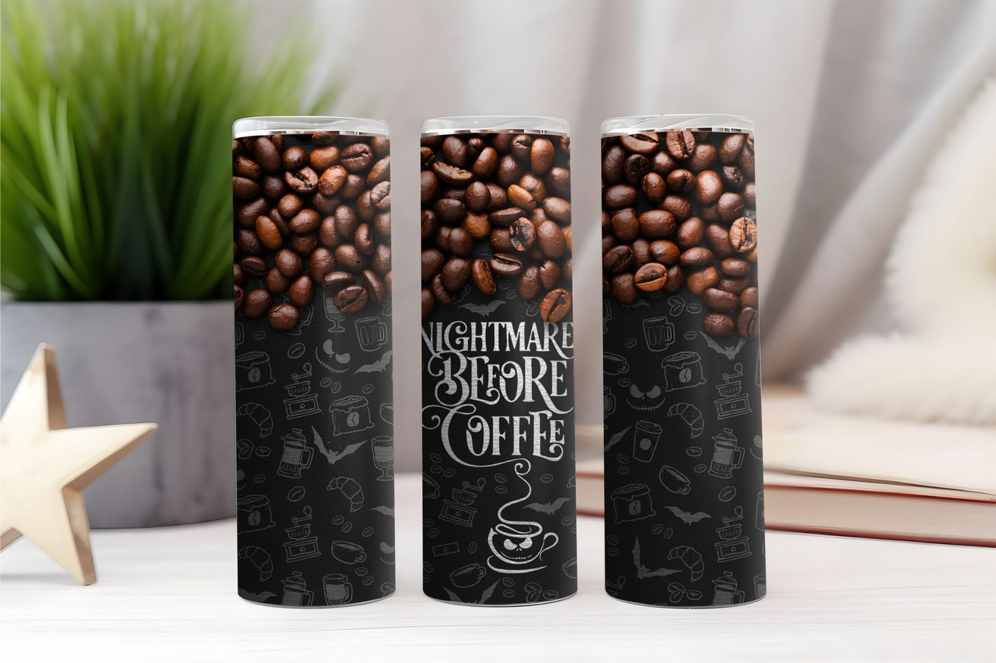 Nightmare Before Coffee Tumbler