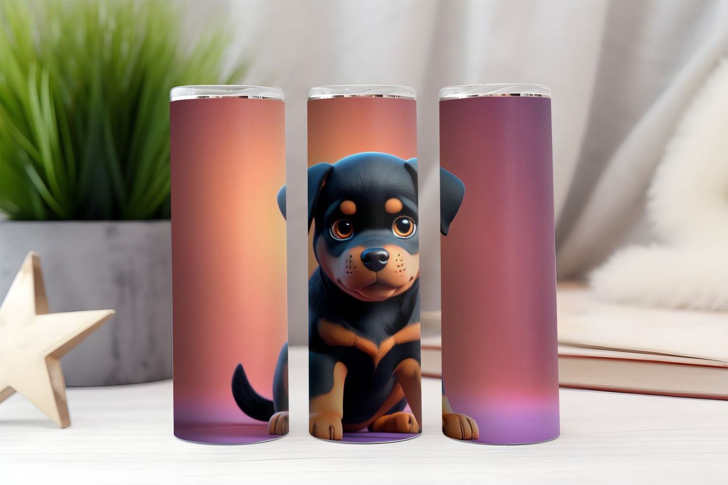 Rottweiler Puppy Tumbler
