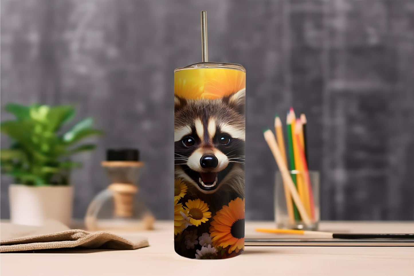Racoon 3D Tumbler
