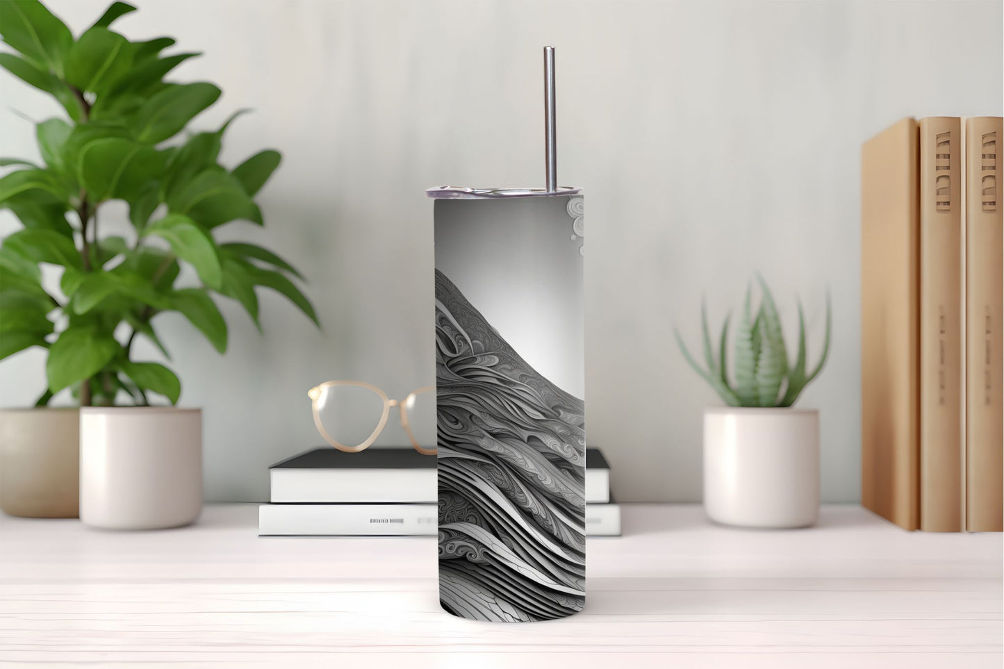 White Waterfall Tumbler