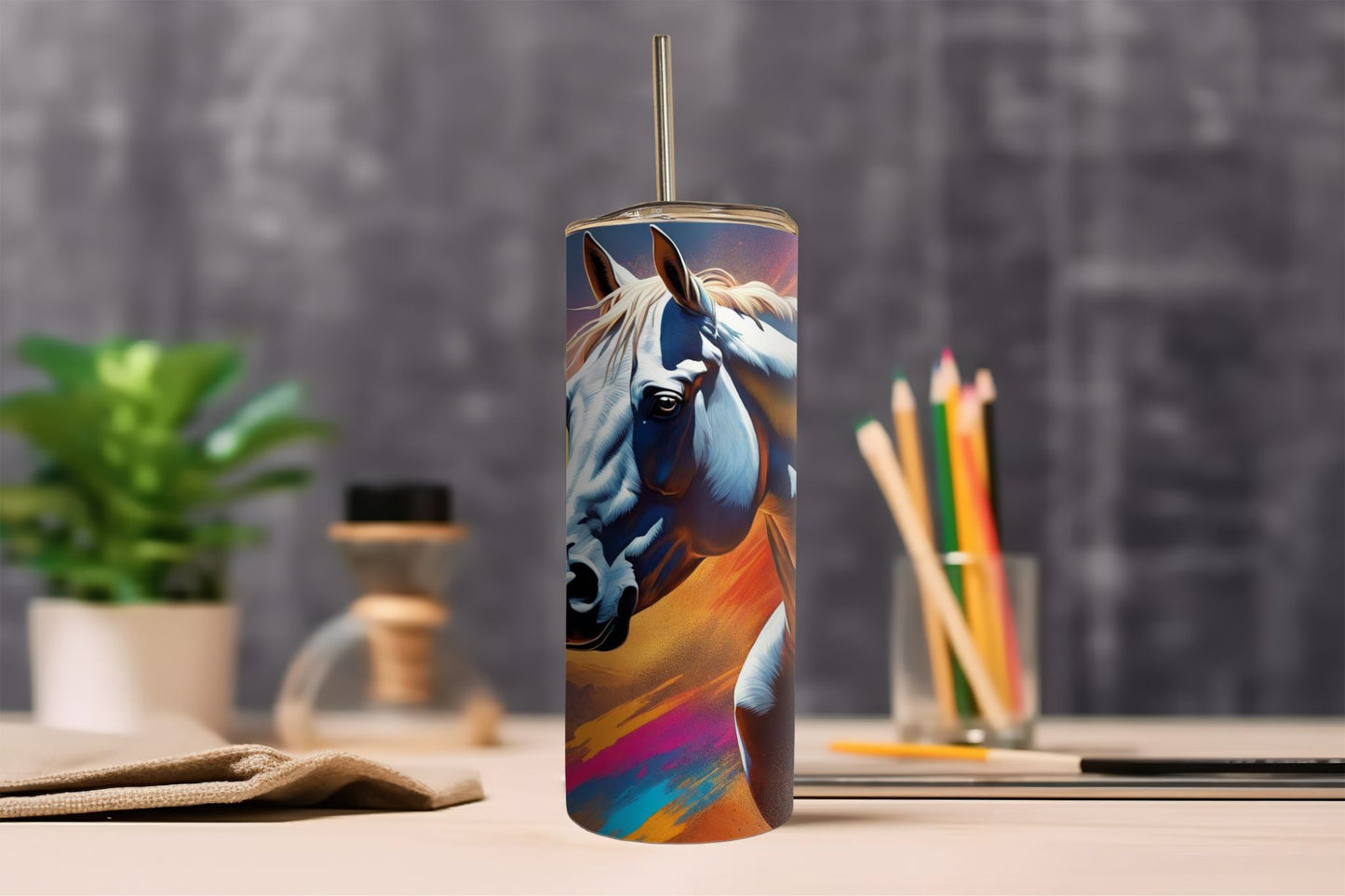 White Horse Tumbler