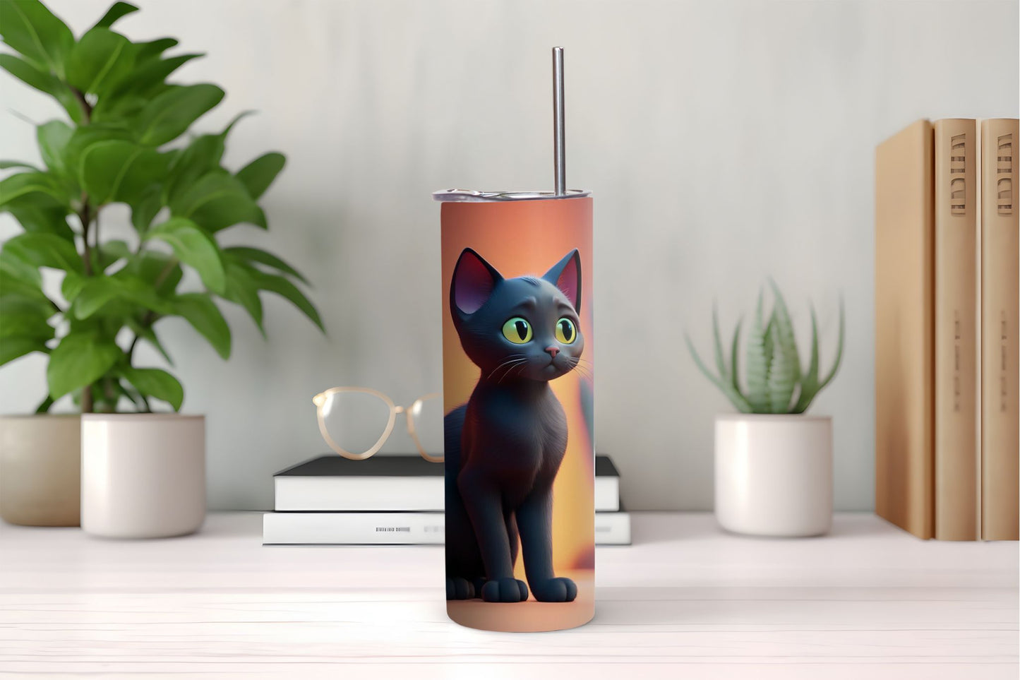 Black Cat Tumbler