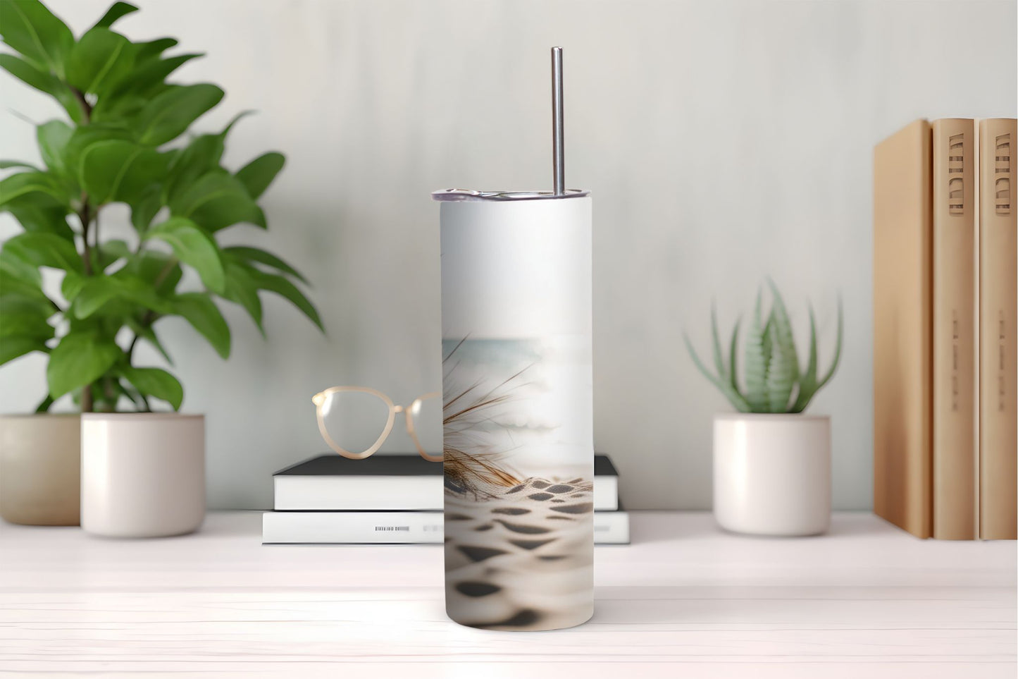 Beach Border Design Tumbler