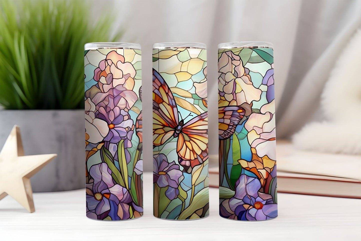 Butterfly Stained Glass 2 Tumbler