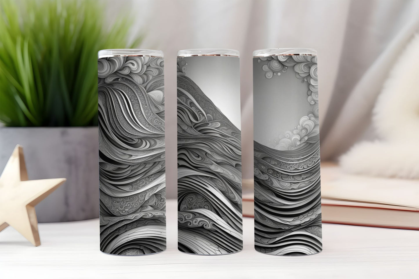 White Waterfall Tumbler