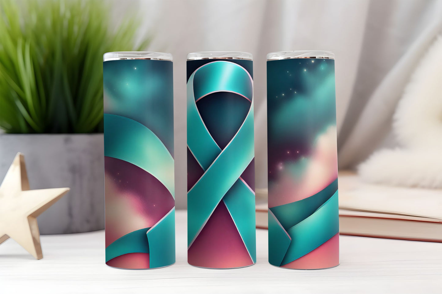 Ovarian Cancer Awareness Tumbler