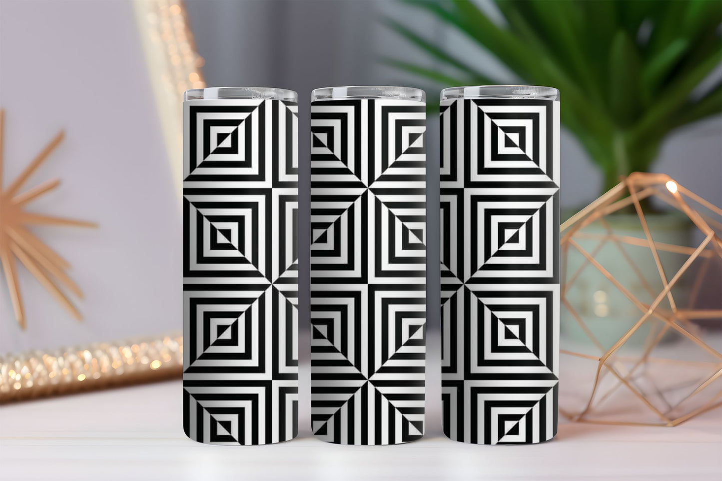 Funky Squares Tumbler