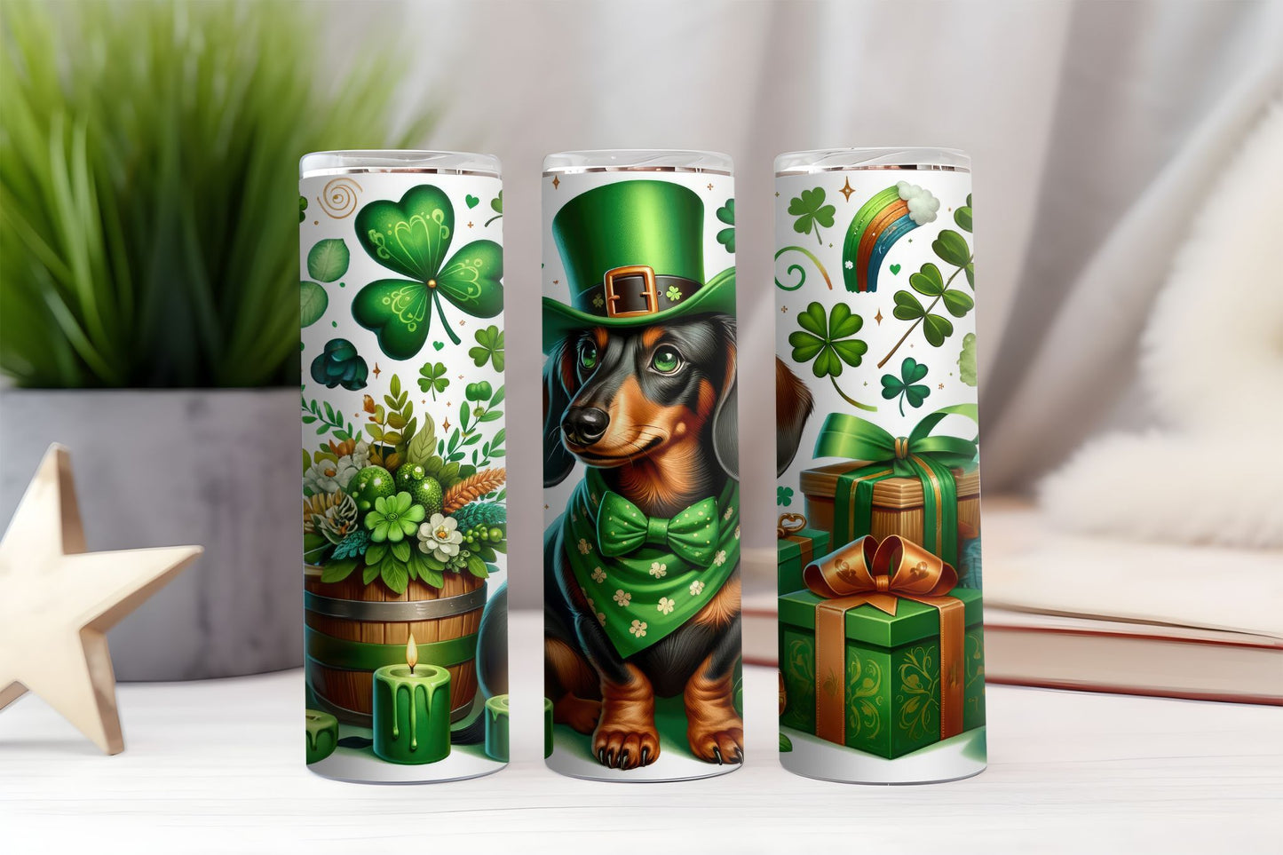 St. Patrick's Day Dog Tumbler