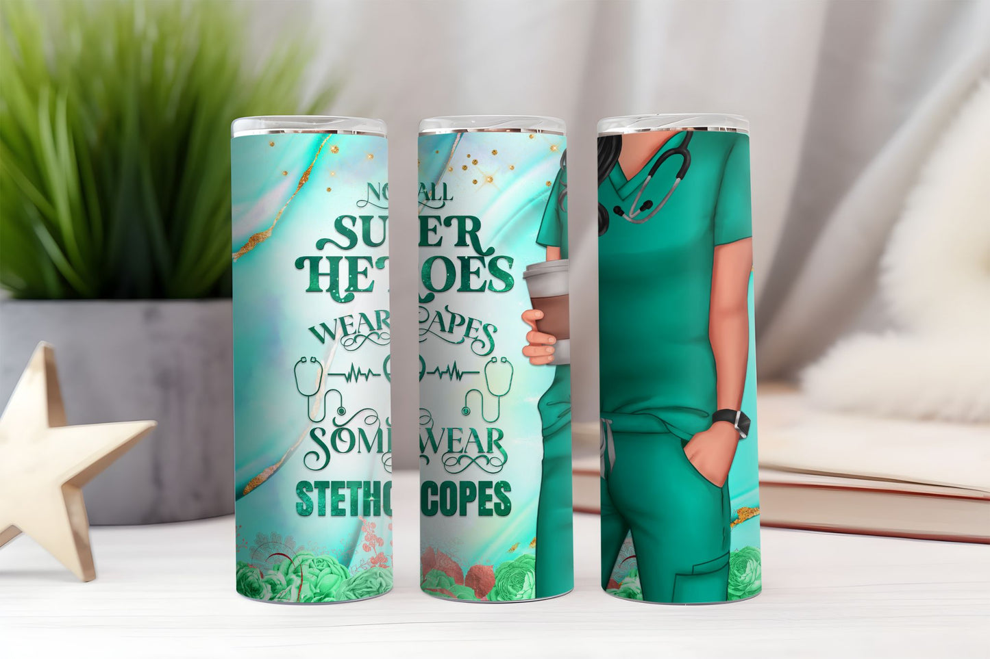 Super Hero Nurse Tumbler