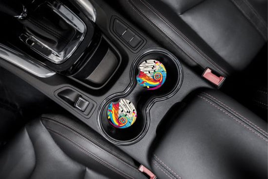 Colorful Notes Car Coasters