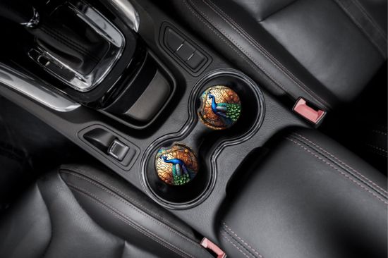 Peacock Car Coasters