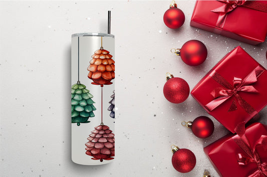 Colorful Pinecone Ornaments Tumbler