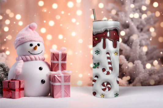 Inflated Candy Canes Red Tumbler