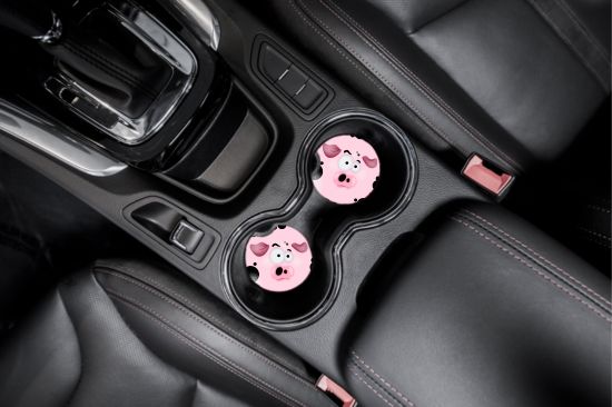Silly Piggy Car Coasters