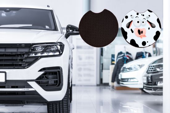 Silly Cow Car Coasters
