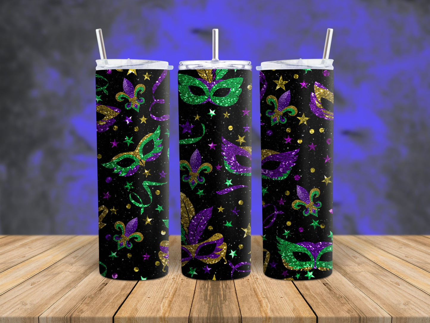 Mardi Gras 3 Tumbler