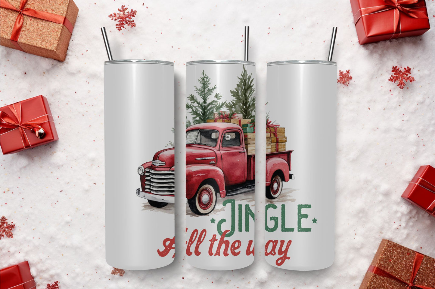 Jingle Truck Tumbler