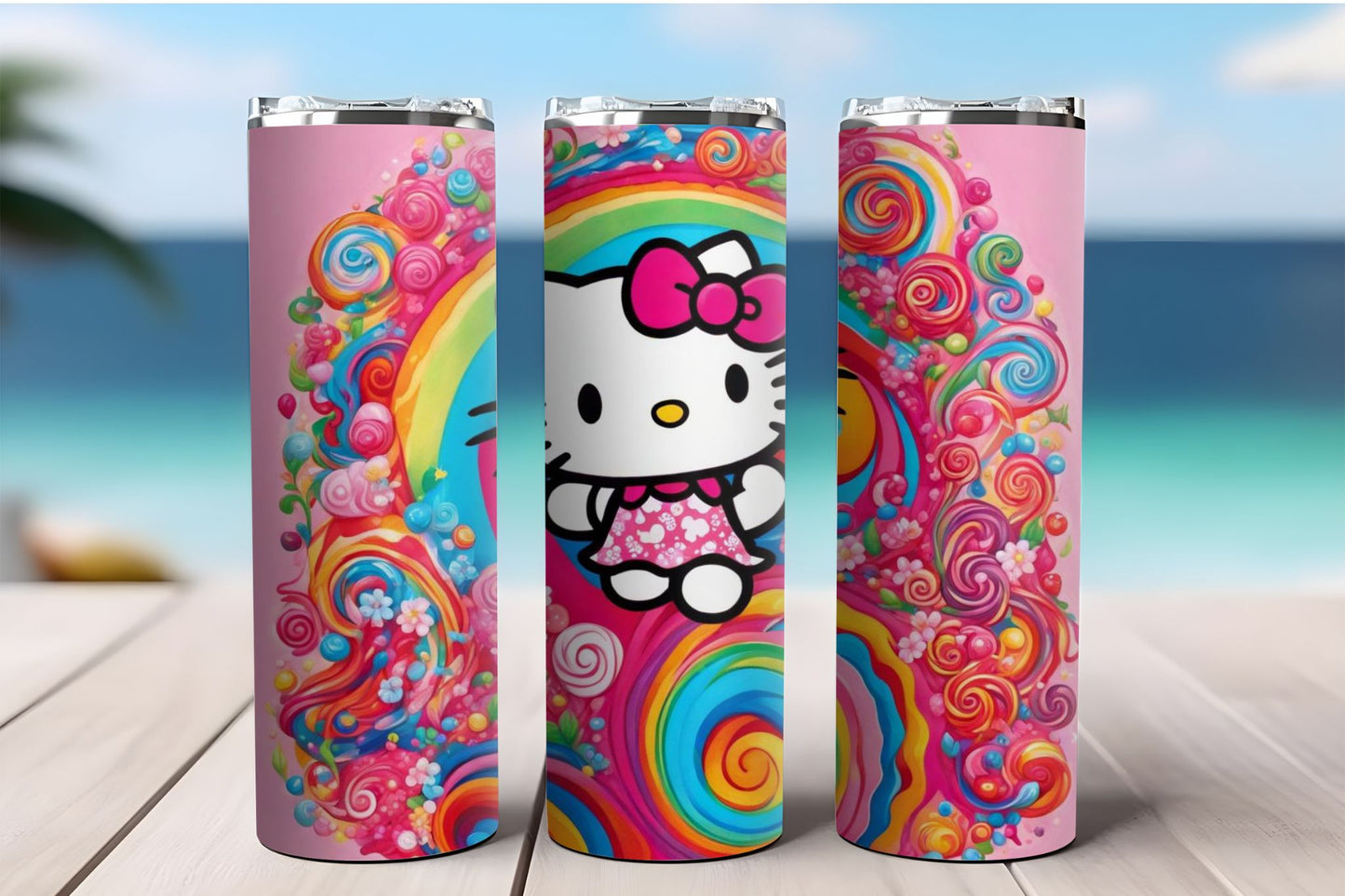 Kitty With Candy Tumbler