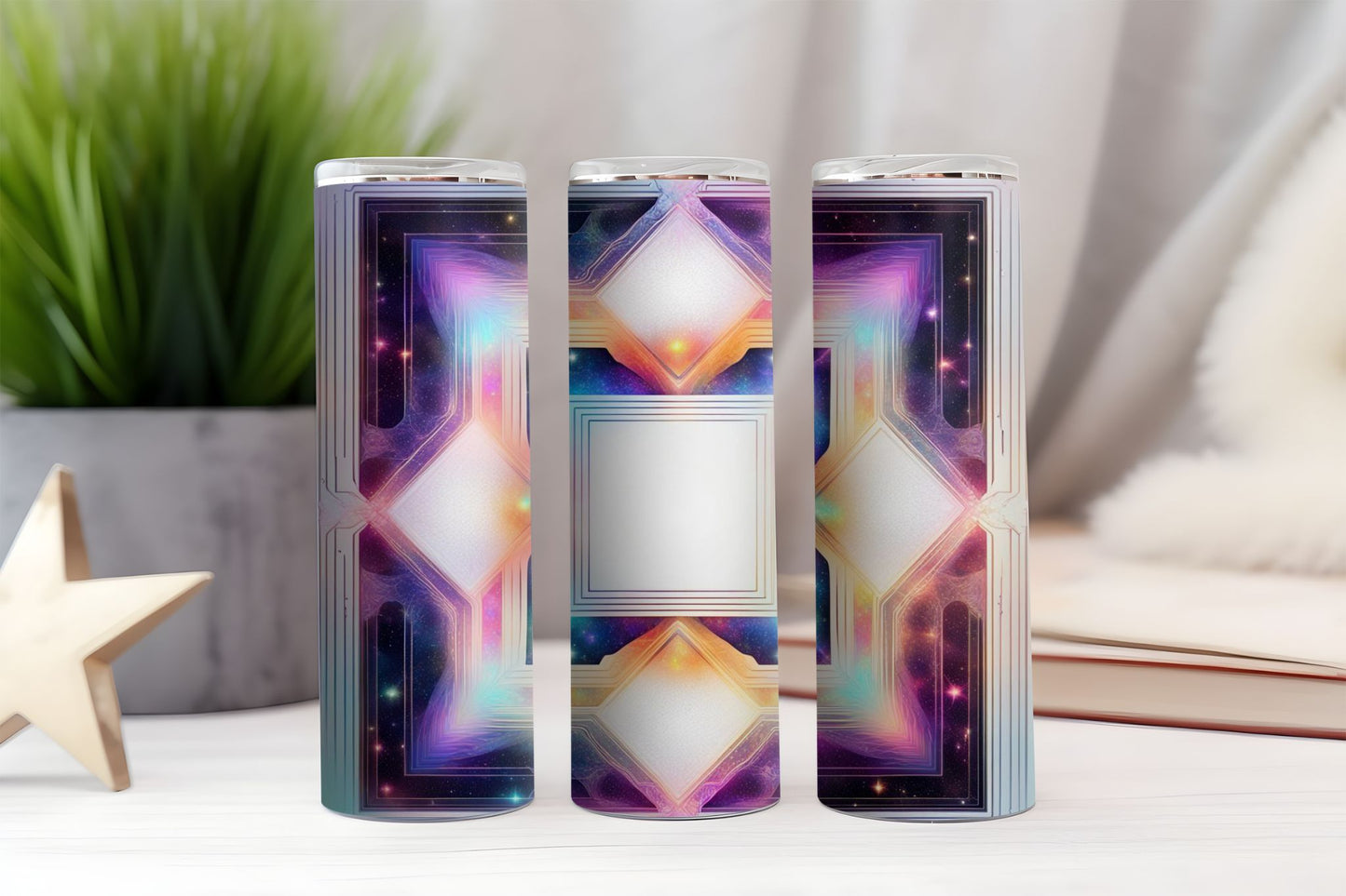 Spacey Border Design Tumbler