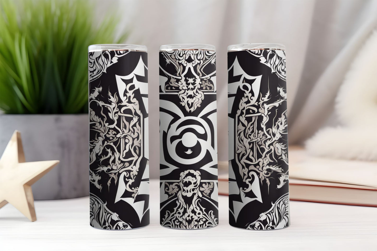 Goth Border Design Tumbler