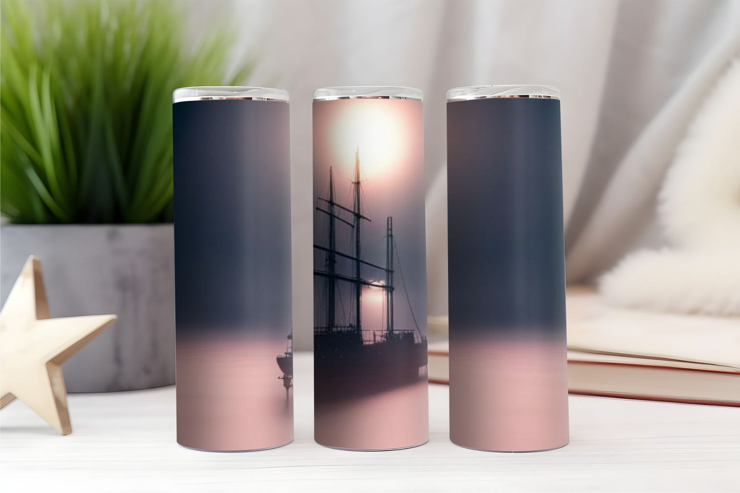 Ship in Fog 2 Tumbler