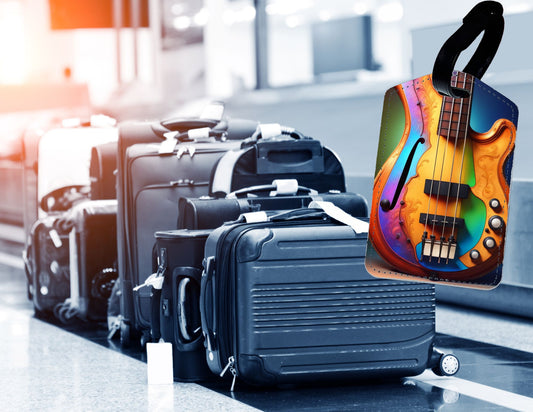 Bass Guitar Luggage Tag
