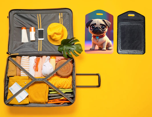 Pug Luggage Tag