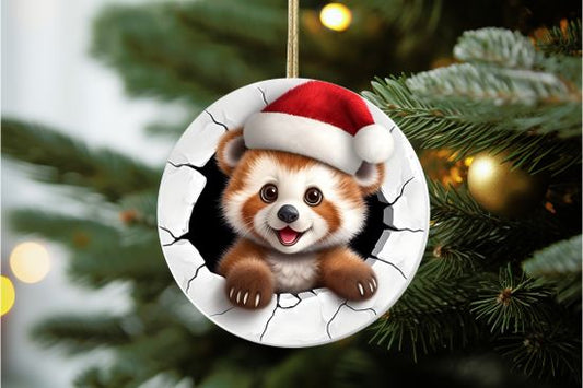 Red Panda Breakthrough Ornament