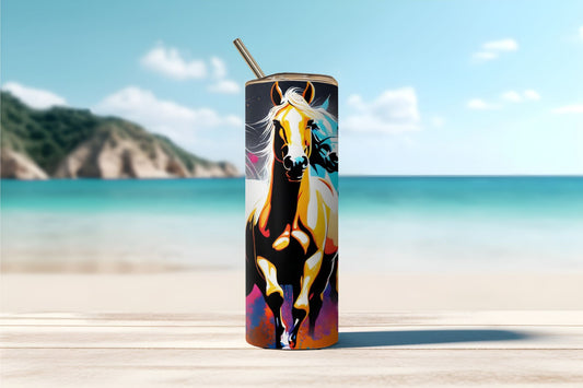 Running Horses Tumbler
