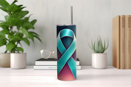 Ovarian Cancer Awareness Tumbler