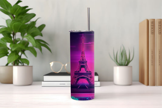 Pink Eiffel Tower Tumbler