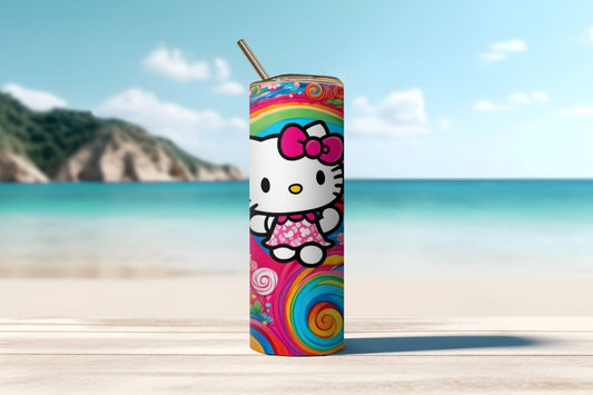Kitty With Candy Tumbler