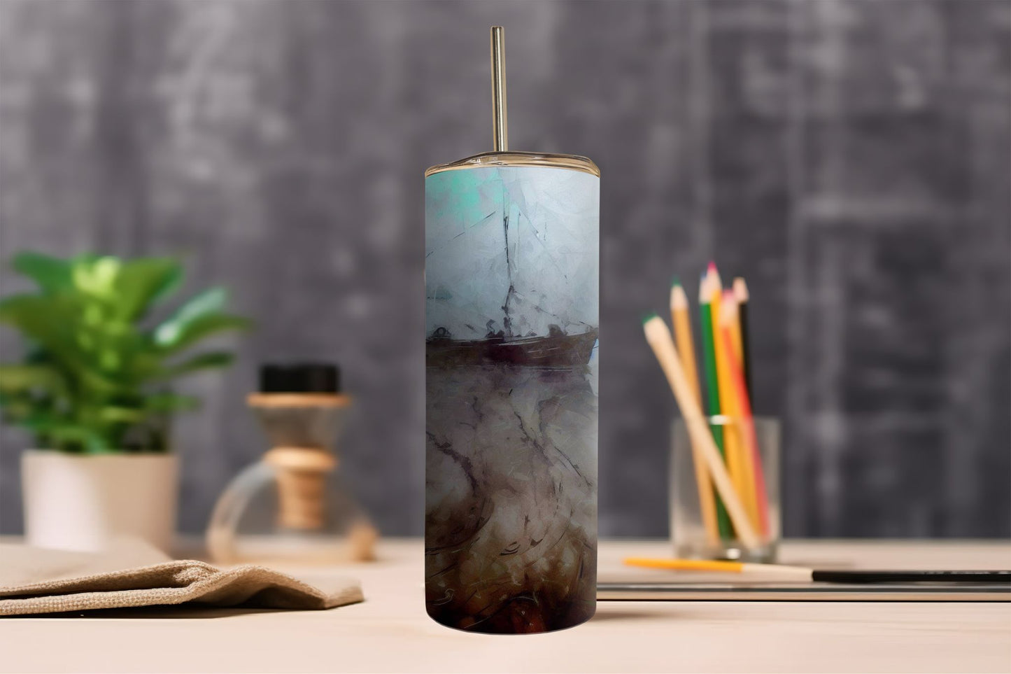 Ship in Fog 1 Tumbler