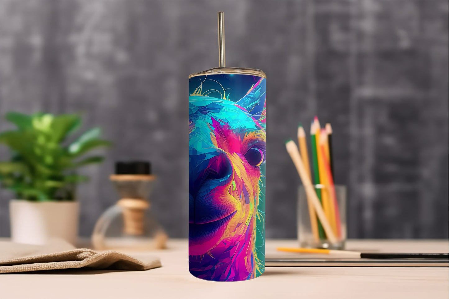Neon Llama Tumbler