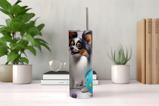 Papillon With Toys Tumbler