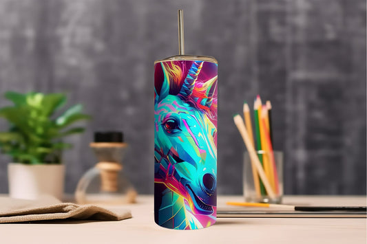 Neon Unicorn Tumbler