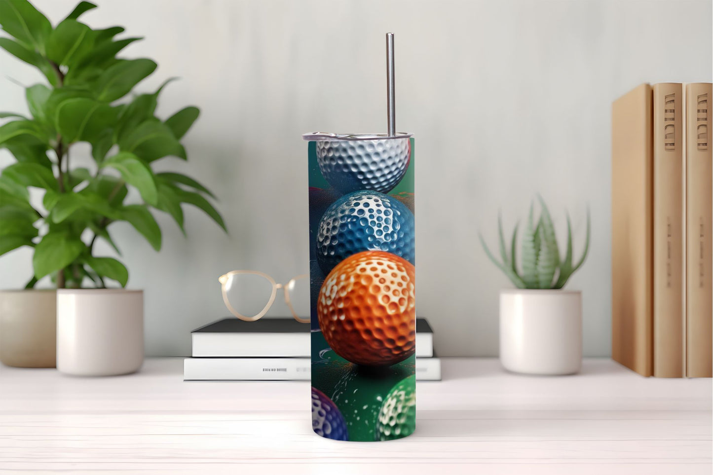 Color Golf Balls Tumbler