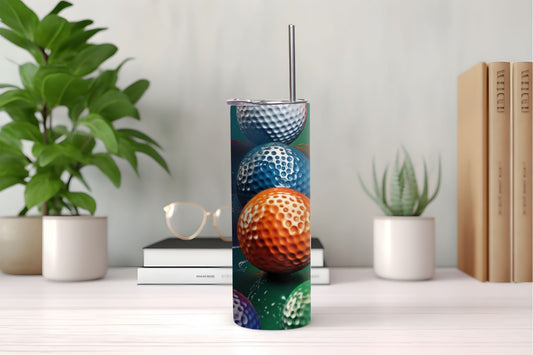 Color Golf Balls Tumbler