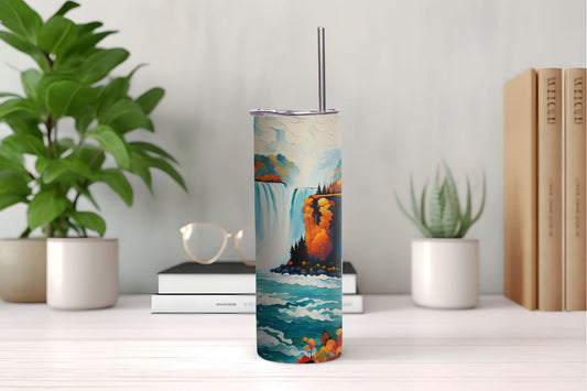 Painted Waterfall Tumbler