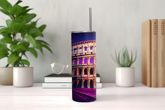 Pink Colosseum Tumbler