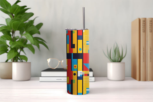 Square Border Design Tumbler