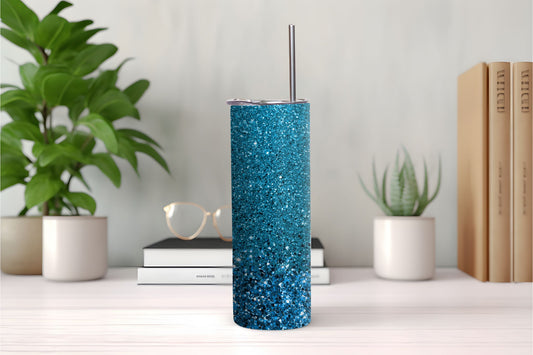 Blue Glimmer Tumbler