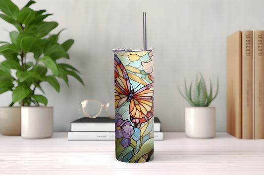 Butterfly Stained Glass 2 Tumbler