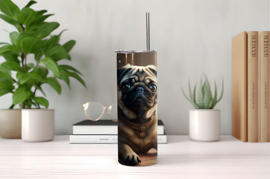 Holiday Pugs Tumbler