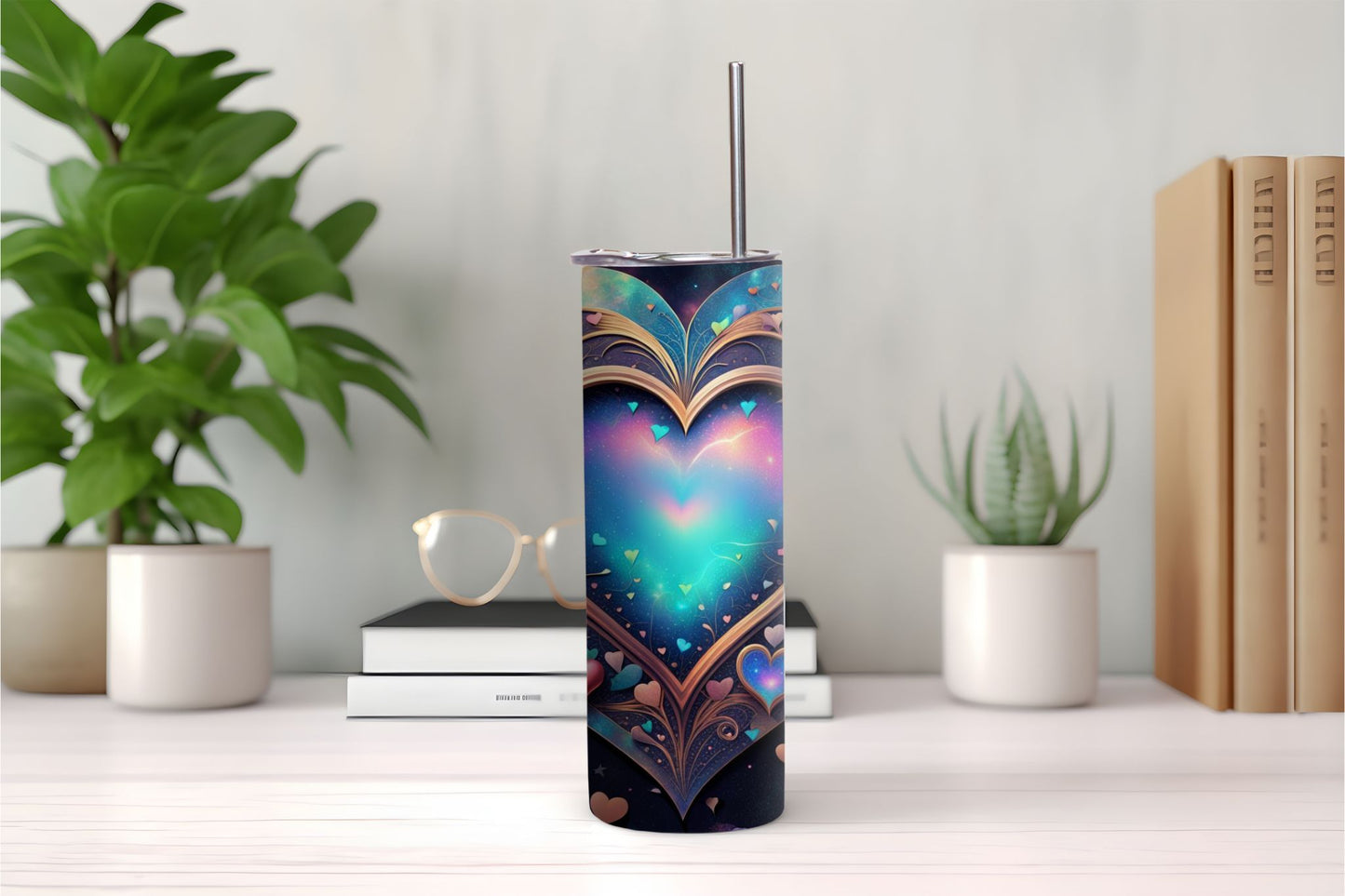 Colorful Hearts Tumbler